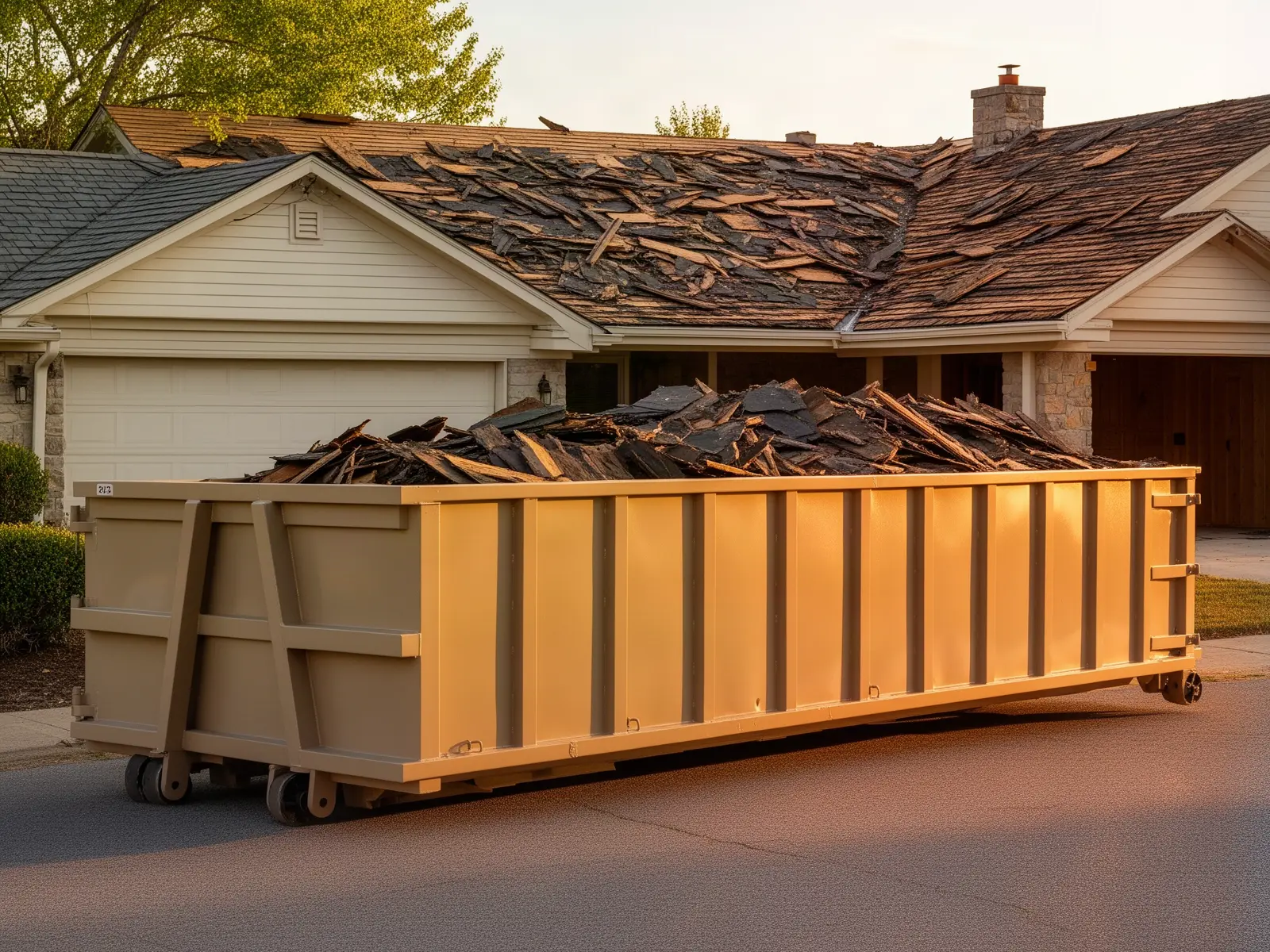 Roll-off dumpster from Country Road Dumpster Rental in Macon, GA